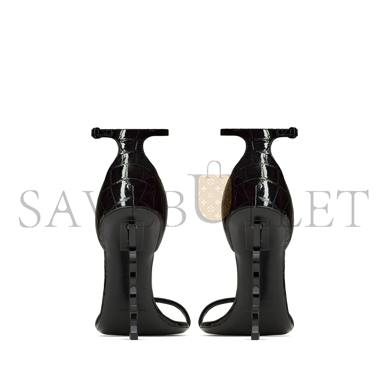 Y*L opyum sandals in crocodile-embossed leather 557662aacst1000